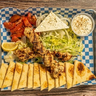Chicken Souvlaki Plate