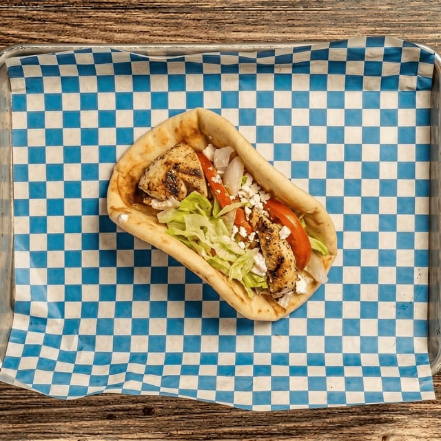 Chicken Souvlaki Sandwich.